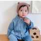 Baby Jumpsuit Thin Long Sleeve Denim Romper - Baby Jumpsuit Long Sleeve Denim Romper for Kids