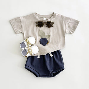 Baby Lemon Green Cotton Shorts and Shirt Set for 6-36 Months in United States - Tiny Fashionista a Suit Adventure