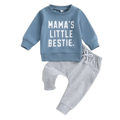 Baby Letter Print Sweatshirt Suit - Baby Letter Print Sweatshirt for Tiny Trendsetters