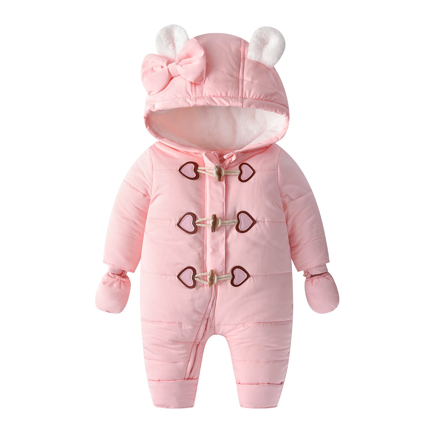 Baby Onesie Horn Buckle Hayi Baby Crawling Suit Clothes - Hayi Baby Crawling Suit with Horn Buckle and Foot Cover