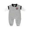 Baby Onesies Striped Male Baby Newborn Clothes Baby Autumn Clothes - Black