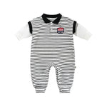 Baby Onesies Striped Male Baby Newborn Clothes Baby Autumn Clothes - Cuddle Up in Style with Striped Baby Onesies