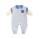 Baby Onesies Striped Male Baby Newborn Clothes Baby Autumn Clothes - Cuddle Up in Style with Striped Baby Onesies