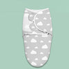 Baby Print Cotton Kickproof Sleeping Bag - Grey Clouds