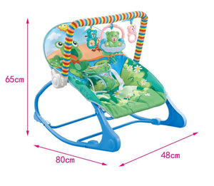 Baby Rocking Chair with Mosquito Net for 0-36 Months in Green and Powder Colors - Tiny Sleepers baby rocking chair