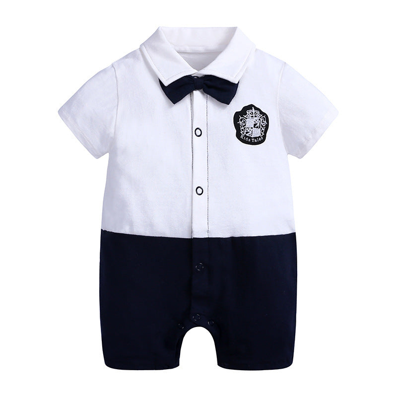 Baby Romper Gentleman Baby Jumpsuit - Gentleman Baby Romper for Tiny Dapper Dudes