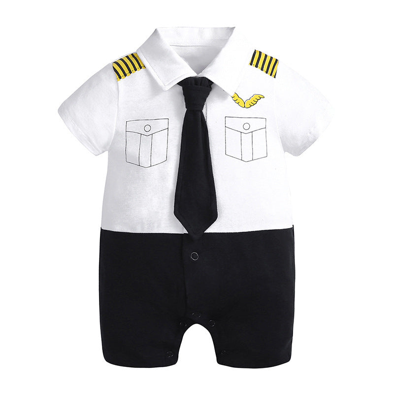 Baby Romper Gentleman Baby Jumpsuit - Gentleman Baby Romper for Tiny Dapper Dudes