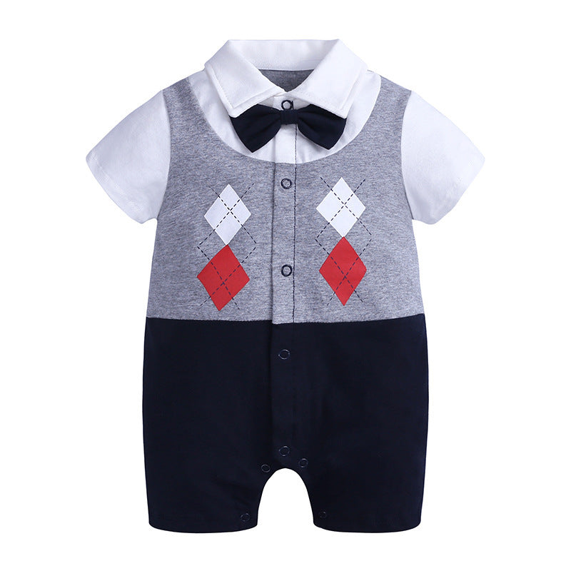 Baby Romper Gentleman Baby Jumpsuit - Gentleman Baby Romper for Tiny Dapper Dudes