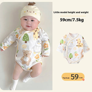 Baby Rompers with Animal Park and Flower Cotton for U.S. Market - Boneless Fashionably Comfy Tots united states chf