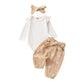 Baby Simple And Versatile Bow Three Piece Set - Bowtiful Baby Set for Every Season and Occasion