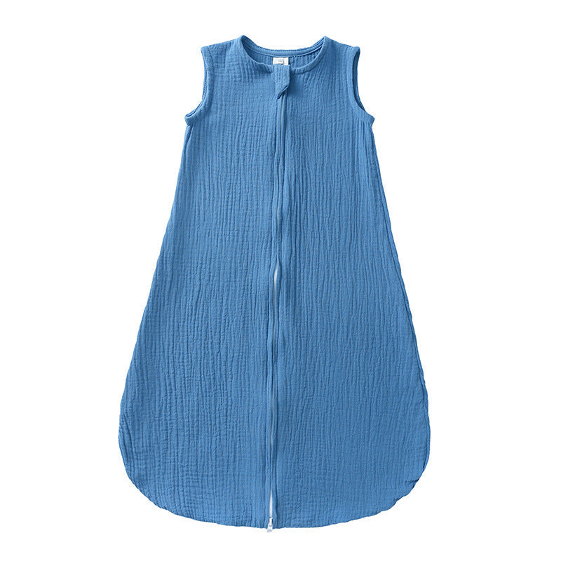 Baby Sleeping Bag Cotton Linen Solid Color Vest Style - Baby Sleeping Bag Vest Style for Tiny Dreamers