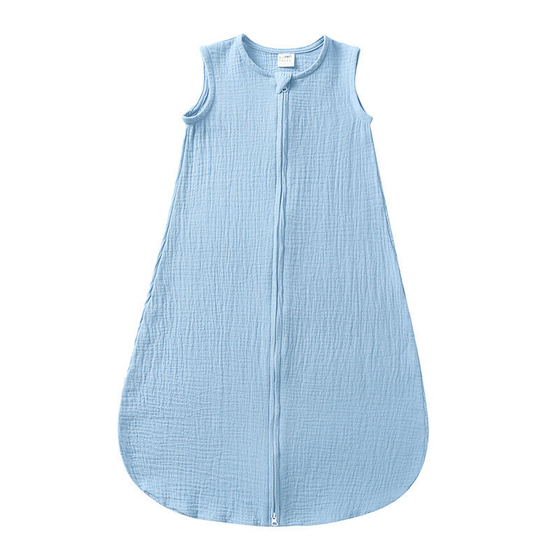 Baby Sleeping Bag Cotton Linen Solid Color Vest Style - Baby Sleeping Bag Vest Style for Tiny Dreamers