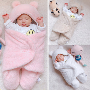 Baby Sleeping Bag Envelope for Newborn Baby Winter Swaddle Blanket - Snug as a Bug in Silk Cotton Baby Sleeping Bag