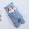 Baby Sleeping Bag Envelope for Newborn Baby Winter Swaddle Blanket - Blue