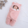 Baby Sleeping Bag Envelope for Newborn Baby Winter Swaddle Blanket - Flesh pink