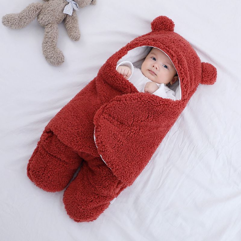 Baby Sleeping Bag Envelope for Newborn Baby Winter Swaddle Blanket - Snug as a Bug in Silk Cotton Baby Sleeping Bag