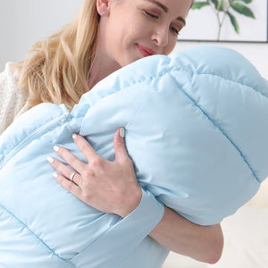 Baby Sleeping Bag for Winter with Recycled Fiber in Sky Blue - Snuggle Up Little One the Ultimate baby sleeping bag