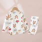 Baby Spring And Autumn Long-sleeved Cotton Home Wear Boys And Girls Loose Air Conditioning Clothes - Cozy Cotton Cuts