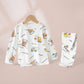 Baby Spring And Autumn Long-sleeved Cotton Home Wear Boys And Girls Loose Air Conditioning Clothes - Cozy Cotton Cuts