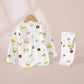 Baby Spring And Autumn Long-sleeved Cotton Home Wear Boys And Girls Loose Air Conditioning Clothes - Cozy Cotton Cuts