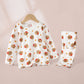 Baby Spring And Autumn Long-sleeved Cotton Home Wear Boys And Girls Loose Air Conditioning Clothes - Cozy Cotton Cuts