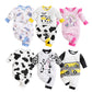 Baby Spring And Autumn One-piece Pajamas Newborn Baby Four Seasons Home Romper New Long Sleeve Inner Pullover - Snug