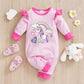 Baby Spring And Autumn One-piece Pajamas Newborn Baby Four Seasons Home Romper New Long Sleeve Inner Pullover - Snug