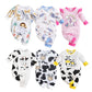 Baby Spring And Autumn One-piece Pajamas Newborn Baby Four Seasons Home Romper New Long Sleeve Inner Pullover - Snug