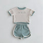 Baby Suit Summer Waffle Bear Two-piece Set - Waffle Bear Baby Suit Perfect for Summer Shenanigans