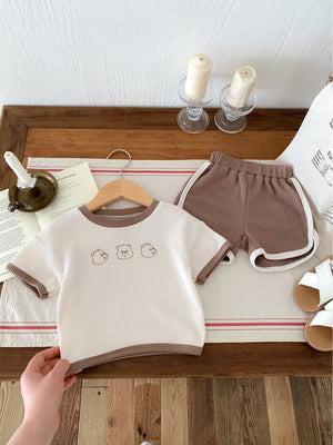 United States Waffle Bear Cartoon Animal Gift Box Cotton Clothing Set - Baby Suit Perfect for Summer Shenanigans united