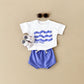 Baby Sun Print Top Casual Short Sleeve Two-piece Set - Sun’s Out Baby in Short Sleeve Two-Piece Set