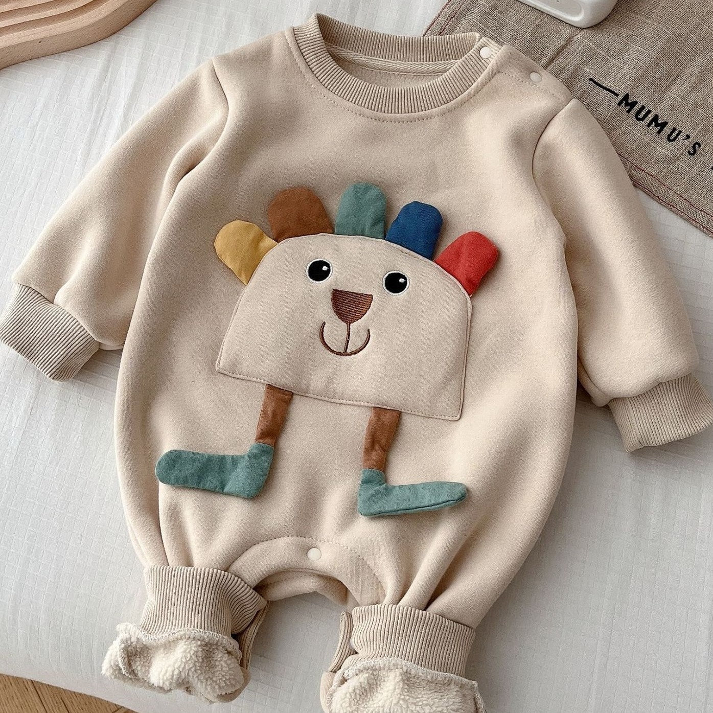 Baby Super Cute Jumpsuit South Korea Cartoon Crawling Suit - Baby Super Cute Jumpsuit with Clothing Label Options