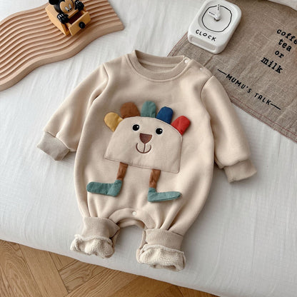 Baby Super Cute Jumpsuit South Korea Cartoon Crawling Suit - Baby Super Cute Jumpsuit with Clothing Label Options