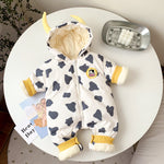 Baby Thickened Warm Jumpsuit Cotton-padded Clothes - Baby Cows Love This Silly Warm Jumpsuit