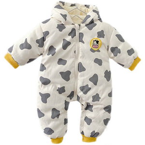 Warm Cow Cotton-Padded Coat for Kids in Asian Sizes Suitable United States - Baby Cows Love This Silly Jumpsuit united