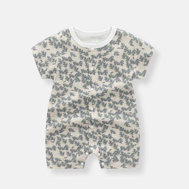 Baby Thin Clothes Short Sleeve Baby Jumpsuits - Tiny Jumpsuits for Tiny Humans in Short Sleeve Fun