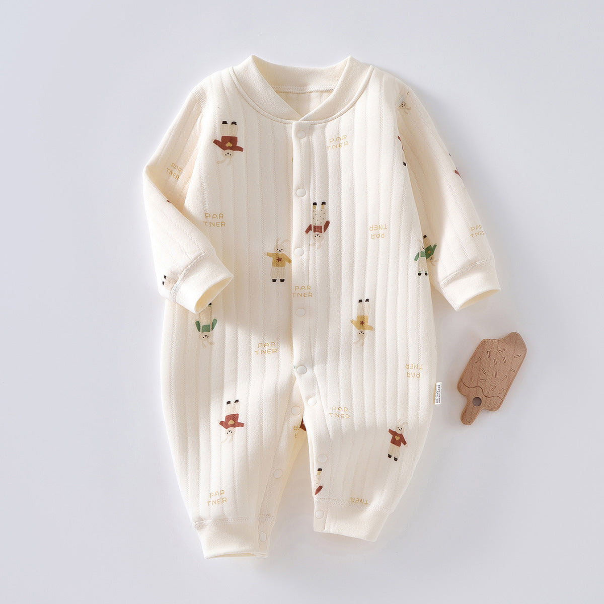 Baby Warm Jumpsuit with Thick Cotton Fabric for Winter Comfort - Snug as a Bug in Our Quilted baby warm jumpsuit