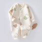Baby Warm Jumpsuit with Thick Cotton Fabric for Winter Comfort - Snug as a Bug in Our Quilted baby warm jumpsuit