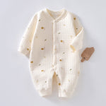 Baby Warm Jumpsuit with Thick Cotton Fabric for Winter Comfort - Snug as a Bug in Our Quilted baby warm jumpsuit
