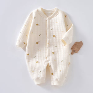 Baby Warm Jumpsuit with Thick Cotton Fabric for Winter Comfort - Snug as a Bug in Our Quilted baby warm jumpsuit