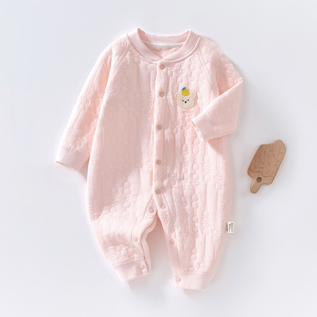 Baby Warm Jumpsuit with Thick Cotton Fabric for Winter Comfort - Snug as a Bug in Our Quilted baby warm jumpsuit