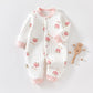 Baby Warm Jumpsuit with Thick Cotton Fabric for Winter Comfort - Snug as a Bug in Our Quilted baby warm jumpsuit