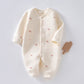 Baby Warm Jumpsuit with Thick Cotton Fabric for Winter Comfort - Snug as a Bug in Our Quilted baby warm jumpsuit