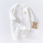 Baby Warm Jumpsuit with Thick Cotton Fabric for Winter Comfort - Snug as a Bug in Our Quilted baby warm jumpsuit