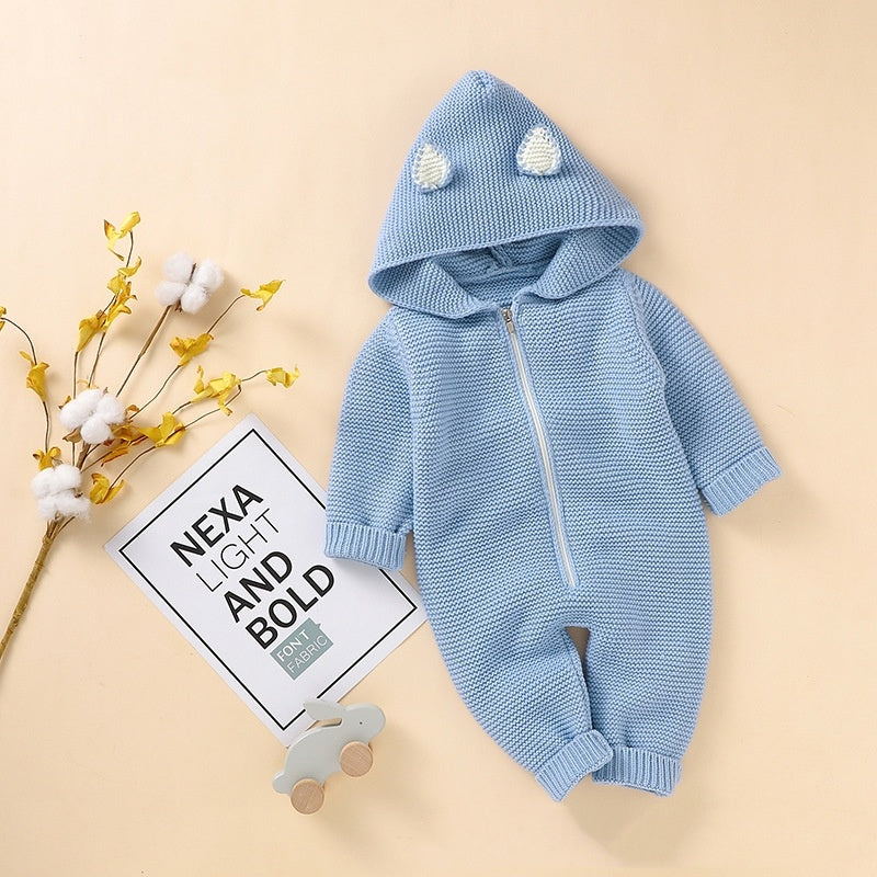 Comfortable Knitted Zipper Shirt for Children in Multiple Sizes and Colors - Tiny Fashion Avengers Zippered Rompers