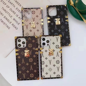 Back Cover Square Leather Phone Case - Back Cover Square Leather Phone Case for iPhone Models