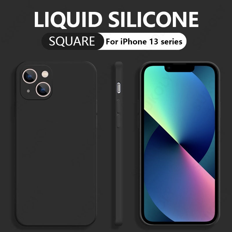 Back Cover Type Simple Liquid Silicone Phone Case - Simple Liquid Silicone Phone Case Cover Type Options