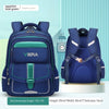 Backpack Spine Protection Waterproof Large Capacity - Blue And Green Small Size