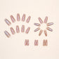Ballet Girl Fake Nails Set with Yellow Jelly Glue for - Teleplus ballet girl fake nails