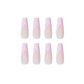 Ballet Wear Manicure Net 24 Pieces Finished False Nails with Glue - Teleplus ballet wear manicure finished false nail